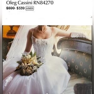 Oleg Cassini Wedding Dress size 6